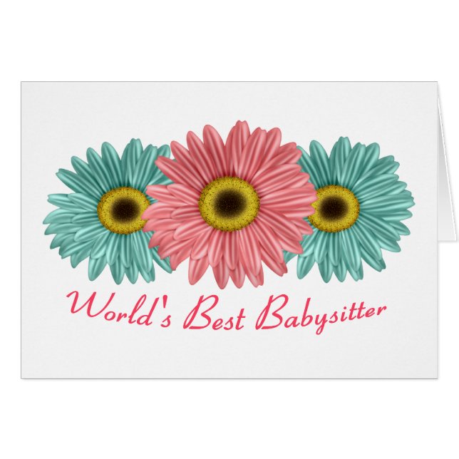Cartão A melhor baby-sitter do mundo (Frente Horizontal)