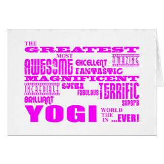 Cartão A melhor ioga dos iogues das meninas: Grande iogue