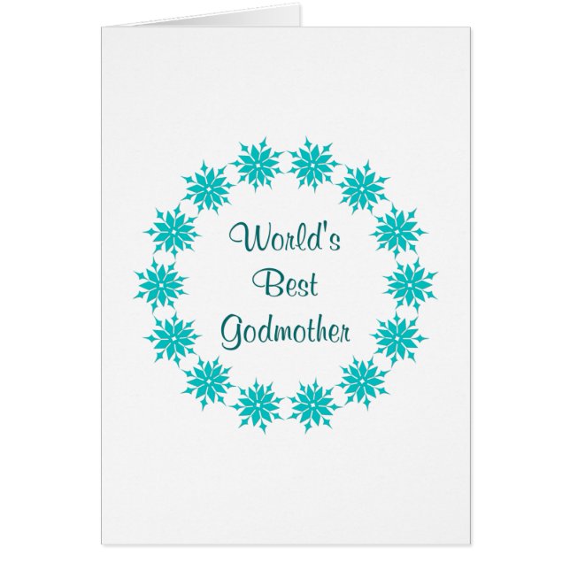 Cartão A melhor madrinha do mundo (Frente)