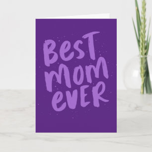 Cartão A melhor mãe de sempre ousada placa de Dia de as m