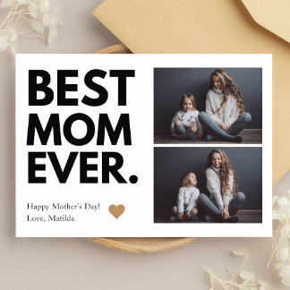 Cartão A Melhor Mãe De Todos Os Dias de as mães Multifoto