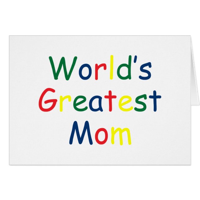 Cartão A melhor mãe do mundo (Frente Horizontal)