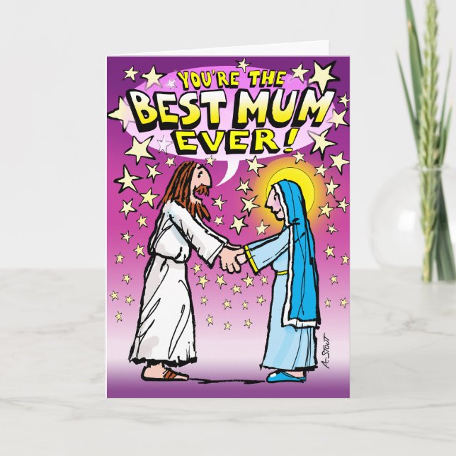 Cartão A melhor mãe "real" nunca! (Frente)