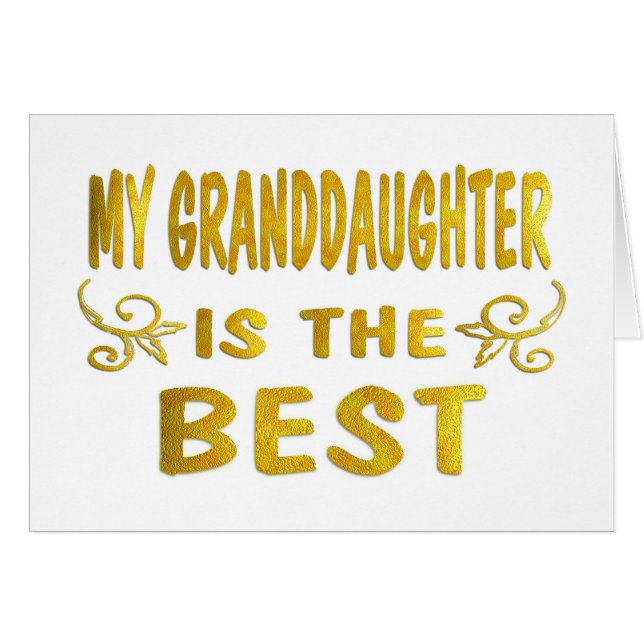 Cartão A melhor neta (Frente Horizontal)