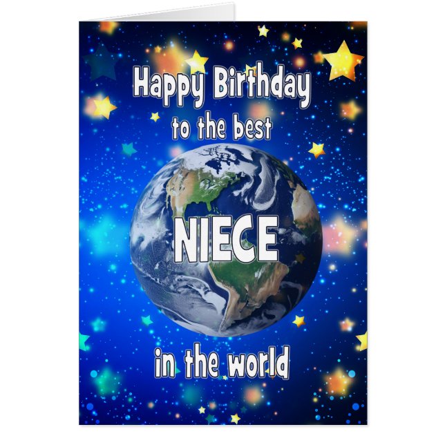 Cartão A Melhor Notícia No Aniversário Do Mundo (Frente)