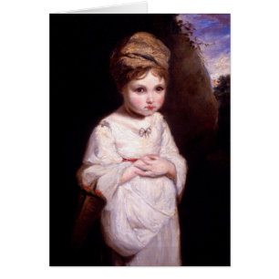 Cartão A menina da morango