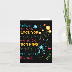 Cartão A Menos Que Alguém Como Você Se importe Muito Mesm