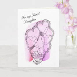 Cartão À Minha Filha Doce, Um Namorados