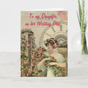 Cartão À minha filha, no dia do casamento.