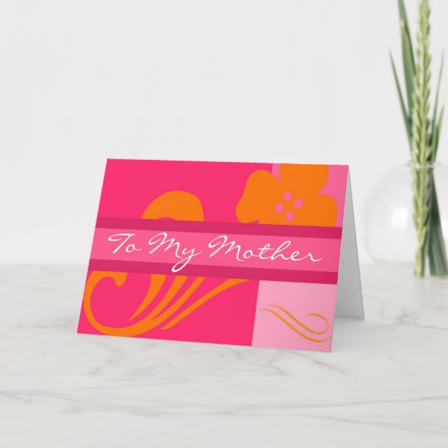 Cartão À Minha Mãe (Frente)