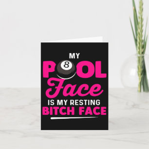 Cartão A Minha Piscina É A Minha Cara De Descanso Billiar