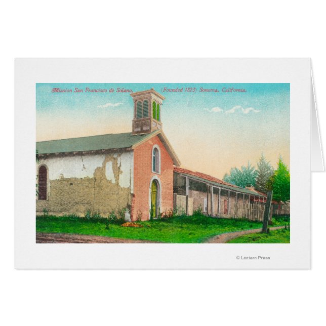 Cartão A Missão São Francisco de Solano (Frente Horizontal)