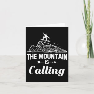 Cartão A Montanha Chama-Se Snowboarder Snowboard Gift