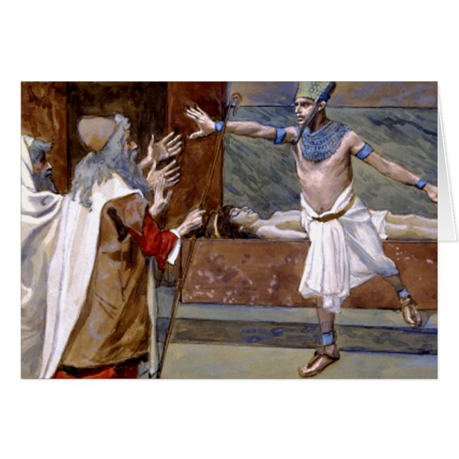 Cartão A morte do filho do Pharaoh - 10o praga de Egipto (Frente Horizontal)