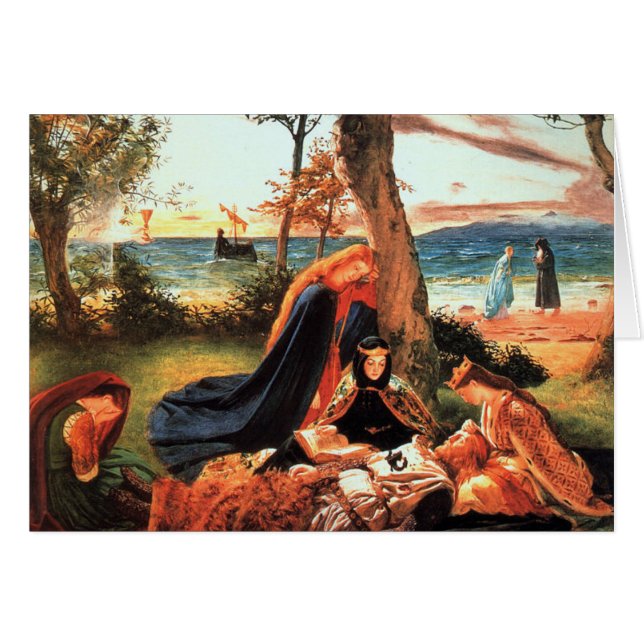 Cartão A morte do rei Arthur (Frente Horizontal)