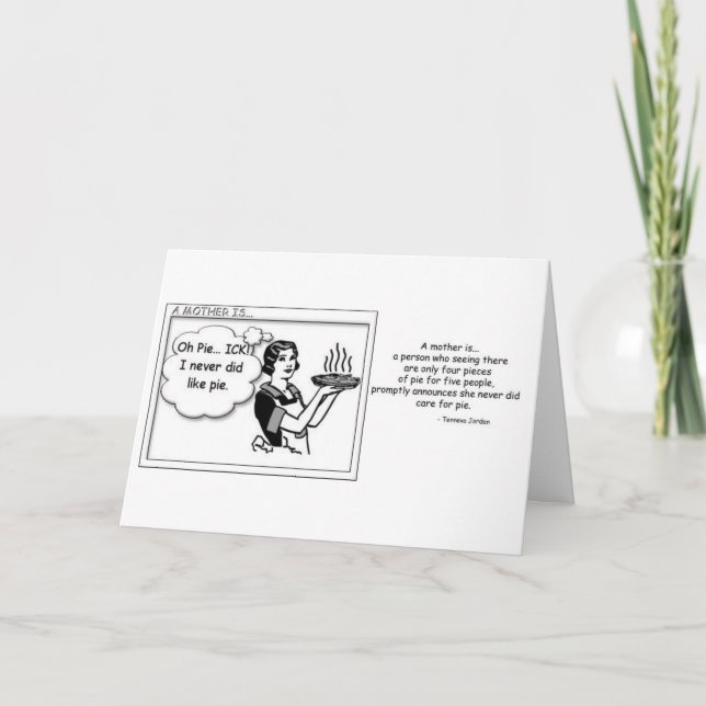 Cartão A Mother is... (Frente)