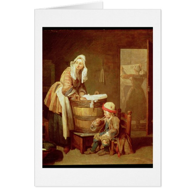 Cartão A mulher da lavanderia (Frente)