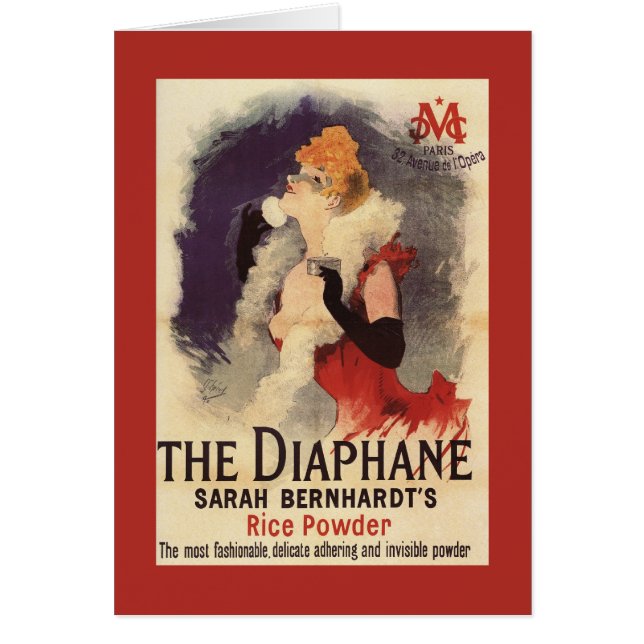 Cartão A Mulher Diaphane A Apelir A Face Promo Poster (Frente)