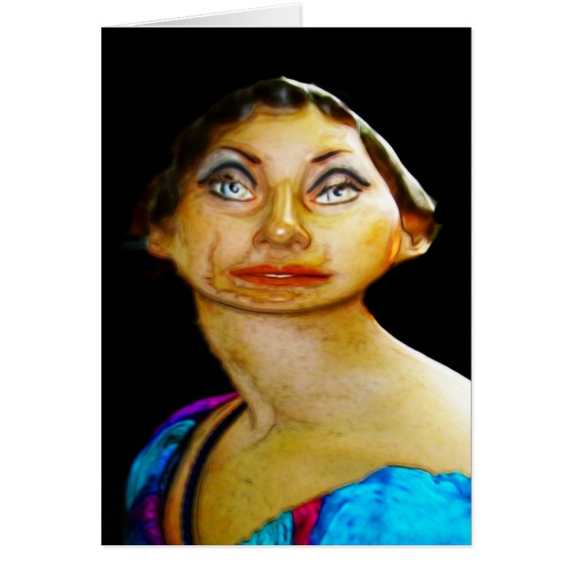 Cartão a mulher estranha (Frente)