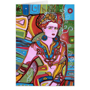 Cartão A mulher mexicana