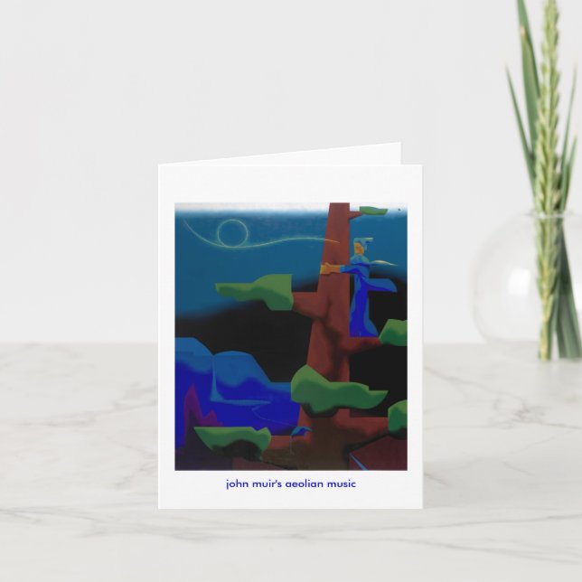 Cartão a música eólia dos muir de john - notecard (Frente)