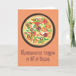 Cartão A neta a pensar em ti na Pizza Universitária