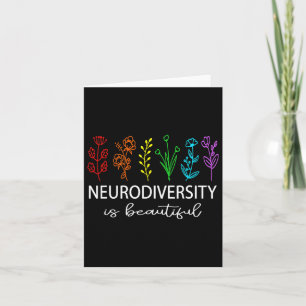 Cartão A Neurodiversidade é um belo Autismo Sensibilizado