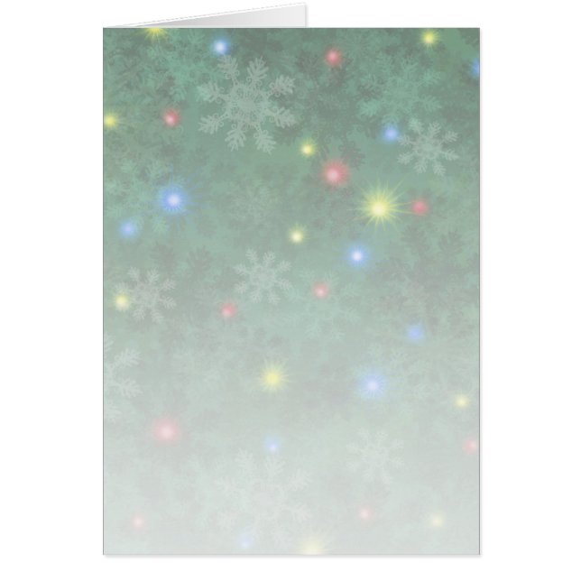 Cartão A neve do Natal ilumina II (Frente)