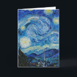 Cartão a noite estrelada de 1889 por vincent van gogh<br><div class="desc">a noite estrelada de 1889 por vincent van gogh</div>