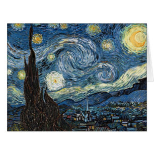 Cartão A Noite Estrelada de van Gogh