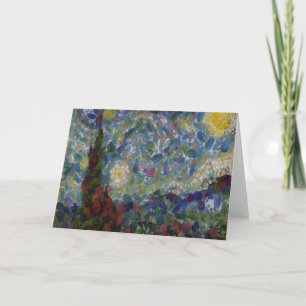 Cartão A Noite Gourdy Starry Fine Art Spoof
