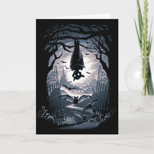 Cartão A Noite Saúda Tapeçaria (Frente)