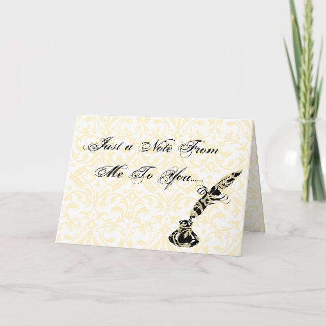 Cartão A Note For You.... (Frente)