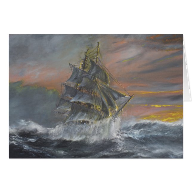 Cartão A nova do Terra dirige em um alvorecer feroz do (Frente Horizontal)