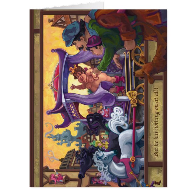 Cartão A nova roupa do imperador (Frente)