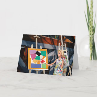 Cartão A obra de arte encomendada está quase pronta