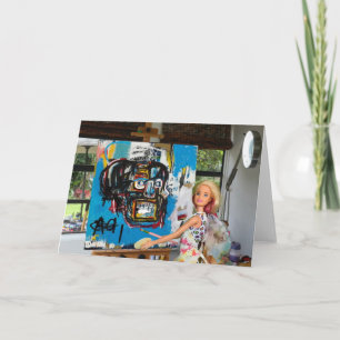Cartão A obra de arte encomendada está quase pronta