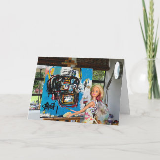 Cartão A obra de arte encomendada está quase pronta