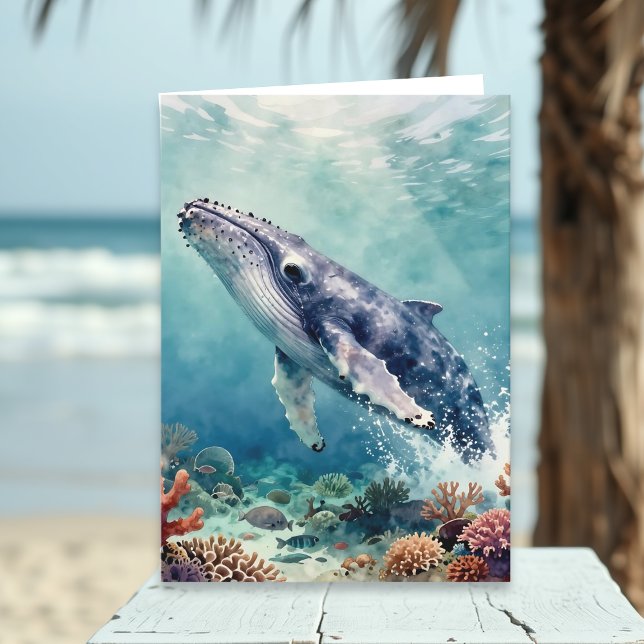 Cartão A Oceanic Themed Birthday Poem  (Criador carregado)