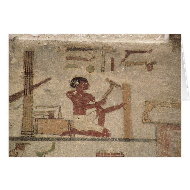 Cartão A oficina do carpinteiro (Frente Horizontal)