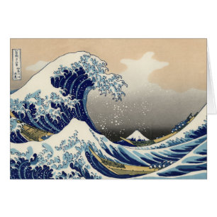 Cartão A onda do Excelente de Kanagawa