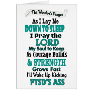 Cartão A oração do guerreiro...PTSD