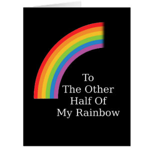 Cartão A Outra Metade Do Meu Arco-Íris
