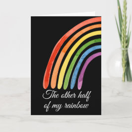 Cartão A Outra Metade Do Meu Arco-Íris Você Me Completou