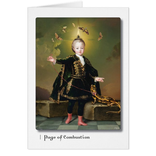 Cartão A página da combustão (Frente)