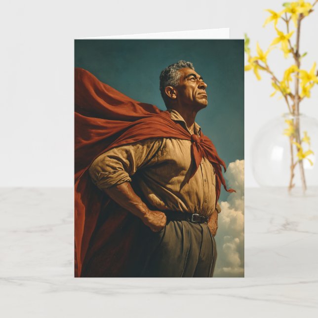 Cartão A) Pai Herói (Flor Amarela)