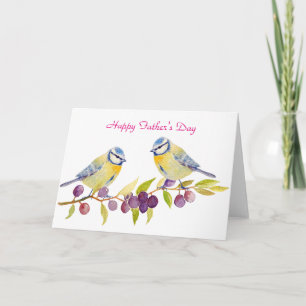 Cartão A pair of Blue birds Father's day Card
