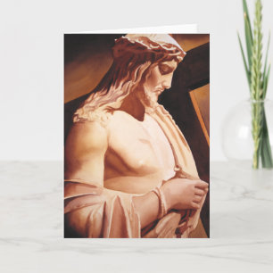 Cartão "A Paixão" Arte em Aquarela de Jesus