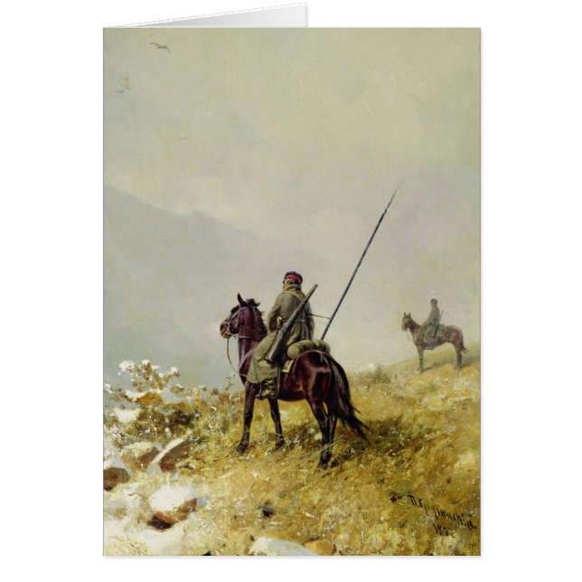 Cartão A patrulha, 1887 (Frente)