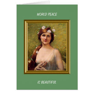 CARTÃO A PAZ MUNDIAL É LINDA